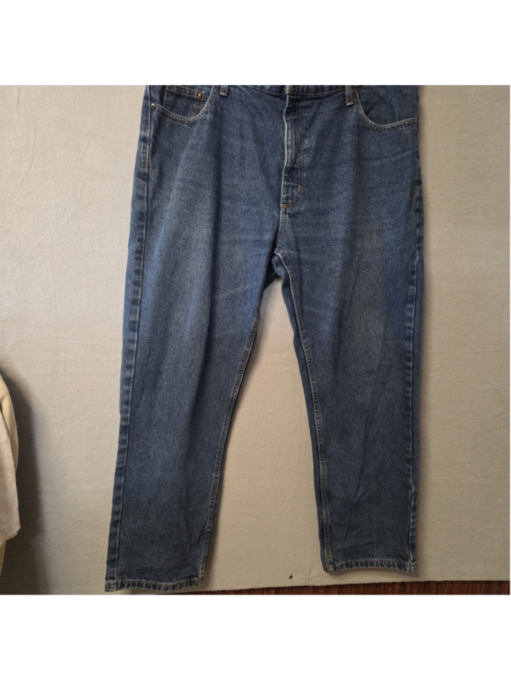 Men's Member's Mark Blue Straight Leg Jeans Size Waist 38 (1589]